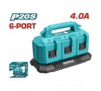 Зарядное устройство TOTAL 20V 4.0А 6 портов