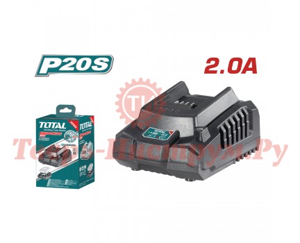 Зарядное устройство TOTAL 20V 2.0А 1 порт Зарядное устройство TOTAL 20V 2.0А 1 порт