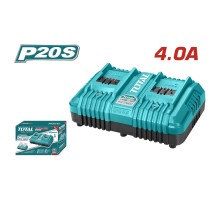 Зарядное устройство TOTAL 20V 4.0А 2 порта