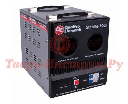 Стабилизатор напряжения QUATTRO ELEMENTI STABILIA 3000 Стабилизатор напряжения QUATTRO ELEMENTI STABILIA 3000