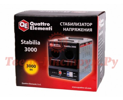 Стабилизатор напряжения QUATTRO ELEMENTI STABILIA 3000 Стабилизатор напряжения QUATTRO ELEMENTI STABILIA 3000
