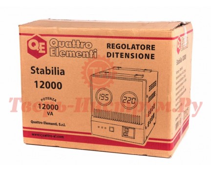 Стабилизатор напряжения QUATTRO ELEMENTI STABILIA 12000 Стабилизатор напряжения QUATTRO ELEMENTI STABILIA 12000