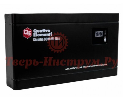 Стабилизатор напряжения QUATTRO ELEMENTI STABILIA 3000 W-slim