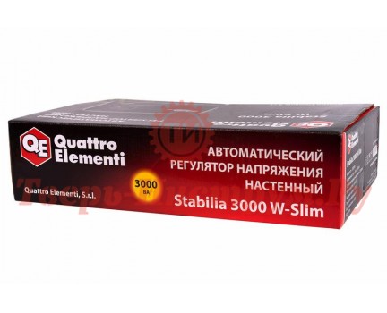 Стабилизатор напряжения QUATTRO ELEMENTI STABILIA 3000 W-slim