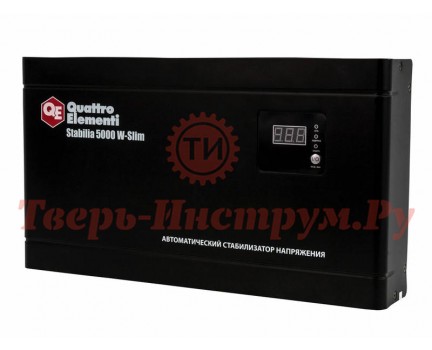 Стабилизатор напряжения QUATTRO ELEMENTI STABILIA 5000 W-slim Стабилизатор напряжения QUATTRO ELEMENTI STABILIA 5000 W-slim
