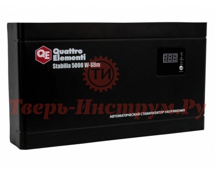 Стабилизатор напряжения QUATTRO ELEMENTI STABILIA 5000 W-slim Стабилизатор напряжения QUATTRO ELEMENTI STABILIA 5000 W-slim