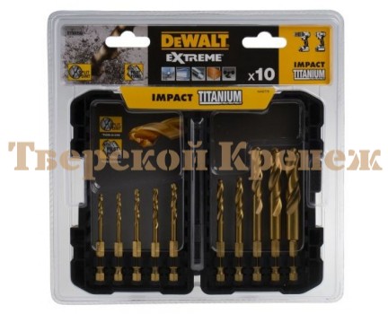 Набор свер по металлу DEWALT Impact TITANIUM Drill Bit 10 шт