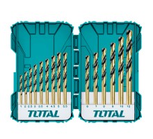 Набор сверл по металлу TOTAL 15 шт HSS