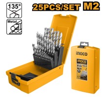 Набор сверл по металлу INGCO HSS 25 шт