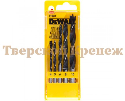 Набор сверл по дереву DEWALT 5 шт Набор сверл по дереву DEWALT 5 шт