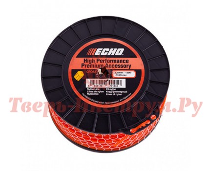 Леска триммерная ECHO Cross Fire Line 3.3 139 м Леска триммерная ECHO Cross Fire Line 3.3 139 м
