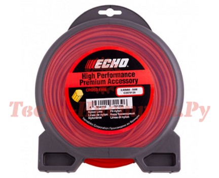 Леска триммерная ECHO Cross Fire Line 3.0 56 м Леска триммерная ECHO Cross Fire Line 3.0 56 м