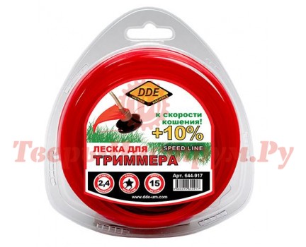 Леска триммерная DDE SPEED LINE 2.4 15 м Леска триммерная DDE SPEED LINE 2.4 15 м