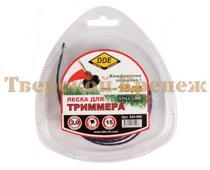 Леска триммерная DDE STEEL LINE 2.0 15 м