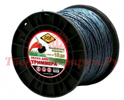 Леска триммерная DDE STEEL LINE 3.0 222 м