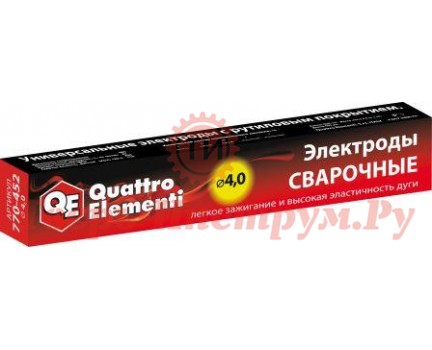 Электроды QUATTRO ELEMENTI ОЗС-12 D4.0 мм 5.0 кг Электроды QUATTRO ELEMENTI ОЗС-12 D4.0 мм 5.0 кг