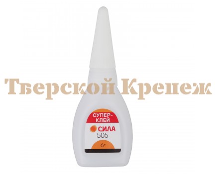 Супер клей СИЛА 505 6 г пластик туба Супер клей СИЛА 505 6 г пластик туба