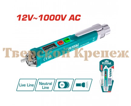 Безконтактный детектор напряжения TOTAL 12-1000 в