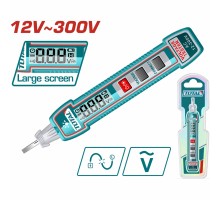 Отвертка индикаторная цифровая TOTAL 12-300V