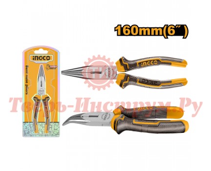 Тонкогубцы изогнутые INGCO 160 мм Тонкогубцы изогнутые INGCO 160 мм