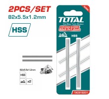 Ножи к рубанку TOTAL 82х5.5х1.2 мм HSS