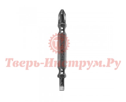 Бита отверточная ПРАКТИКА ПРОФИ PH2 <> SL4 х 65 2 шт Бита отверточная ПРАКТИКА ПРОФИ PH2 <> SL4 х 65 2 шт