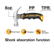 Молоток гвоздодер мини 220 g INGCO HMCH80808D