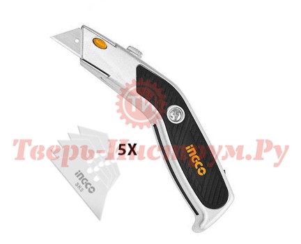 Нож строительный INGCO HUK614 INDUSTRIAL