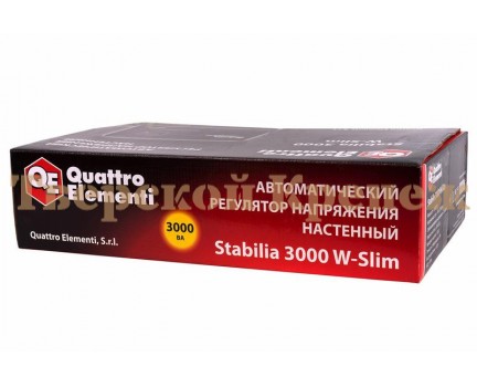 Стабилизатор напряжения QUATTRO ELEMENTI STABILIA 3000 W-slim