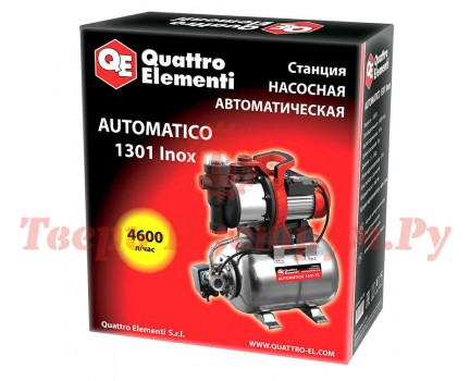 Насосная станция QUATTRO ELEMENTI Automatico 1301 FL INOX Насосная станция QUATTRO ELEMENTI Automatico 1301 FL INOX