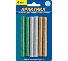 Клей для пистолета металлик ПРАКТИКА 11х100 6 шт