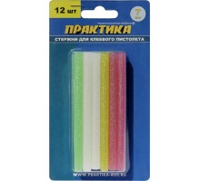 Клей для пистолета с блестками ПРАКТИКА 7х100 мм 12 шт