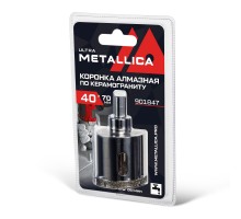 Коронка алмазная по керамограниту METALLICA Ultra 40х70 мм