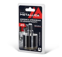Коронка алмазная по керамограниту METALLICA Ultra 45х70 мм