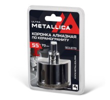 Коронка алмазная по керамограниту METALLICA Ultra 55х70 мм
