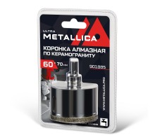 Коронка алмазная по керамограниту METALLICA Ultra 60х70 мм