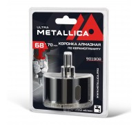 Коронка алмазная по керамограниту METALLICA Ultra 68х70 мм
