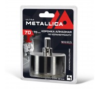 Коронка алмазная по керамограниту METALLICA Ultra 70х70 мм