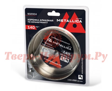 Коронка алмазная по керамограниту METALLICA Ultra 140х70 мм Коронка алмазная по керамограниту METALLICA Ultra 140х70 мм