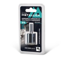 Коронка по стеклу и керамике METALLICA Optima 25 мм 1 шт