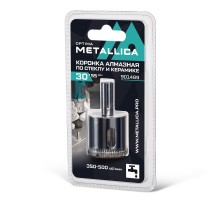 Коронка по стеклу и керамике METALLICA Optima 30 мм 1 шт