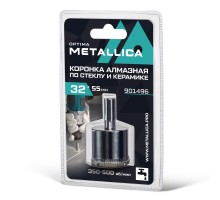 Коронка по стеклу и керамике METALLICA Optima 32 мм 1 шт