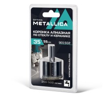 Коронка по стеклу и керамике METALLICA Optima 35 мм 1 шт