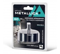 Коронка по стеклу и керамике METALLICA Optima 60 мм 1 шт