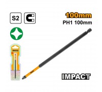 Бита отверточная INGCO PH1х100 мм 1 Шт