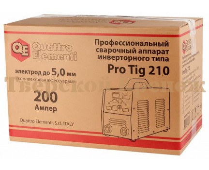 Сварочный инвертор QUATTRO ELEMENTI PRO TIG 210