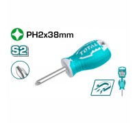 Отвёртка крестовая TOTAL PH-2  38 мм