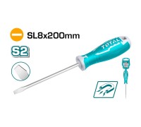 Отвёртка плоская TOTAL SL-8.0 200 мм
