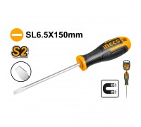 Отвертка плоская INGCO SL6.5 x 150