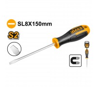 Отвертка плоская INGCO SL8.0 x 150
